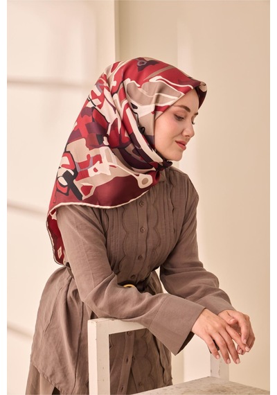 Silk Home Twill İpek Eşarp 11475-28 Bordo