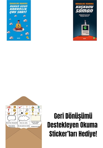 Ruhun Uzun Karanlık Çay Saati + Kuşkucu Somon + Okuma Sticker'ları