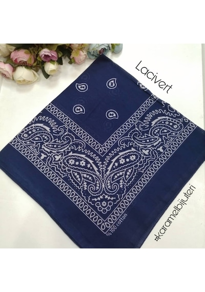 Kare Bandana Fular / %100 Pamuk