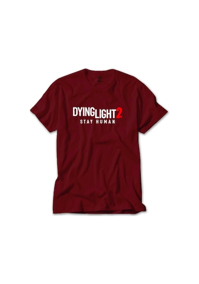 Dying Light Logo Kırmızı Tişört Kırmızı