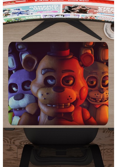 Five Nights At Freddy's Dikişli Kauçuk Oyuncu Mousepad V5 - 48x40 Xl Gaming Mouse Pad