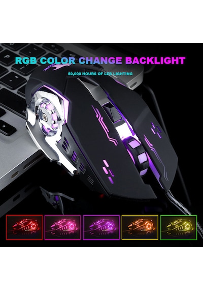 Bajeal M500 Kablosuz RGB Optik Mouse