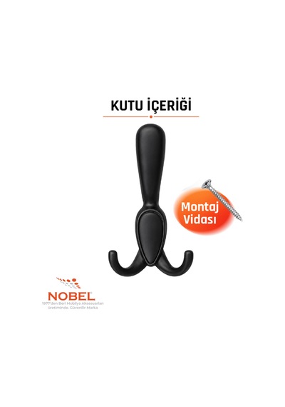 Ari S Portmanto Askısı, Metal Vestiyer Askısı, Matsiyah, Duvar Ve Dolap Askılığı 5'li Set Vidalı Matsi Yah