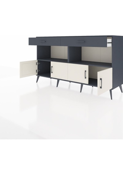 Hyperion Konsol 2 Raflı 2 Çekmeceli 4 Kapaklı 176x44x99 Antrasit- Antrasit-aytaşı/antrasit Hyperion Konsol 2 Raflı 2 Çekmeceli 4 Kapaklı 176x44x99 Antrasit- Antrasit-aytaşı/antrasit