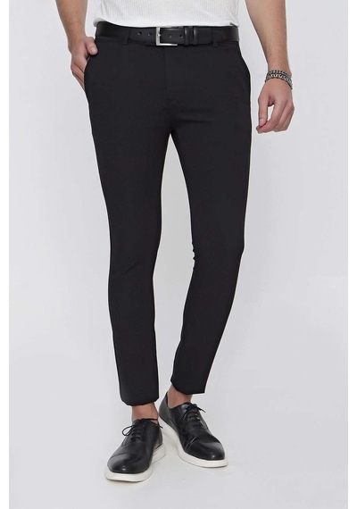 Efor P 1099 Slim Fit Siyah Spor Pantolon Siyah