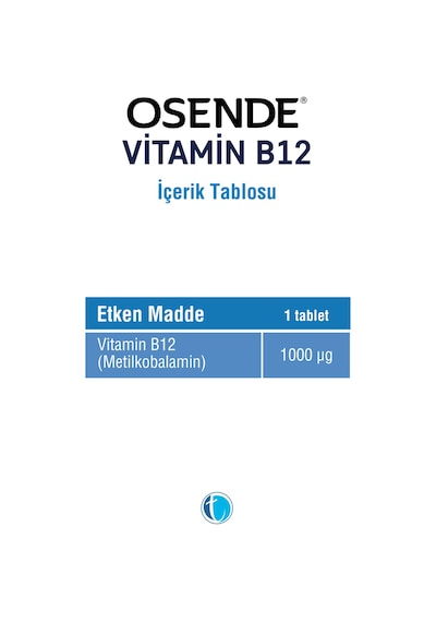 Vitamin B12 30 Tablet