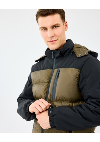 Skechers M Padded Jacket Erkek Siyah Mont S242033-3817 Siyah