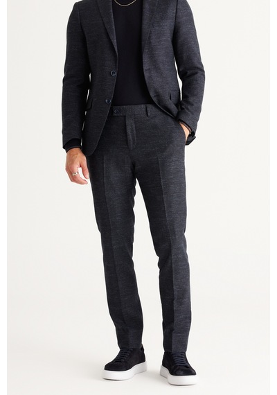 AC&Co / Altınyıldız Classics Erkek Lacı Slim Fit Dar Kesim Mono Yaka Yünlü Desenli Takım Elbise Lacı AC&Co / Altınyıldız Classics Erkek Lacı Slim Fit Dar Kesim Mono Yaka Yünlü Desenli Takım Elbise Lacı