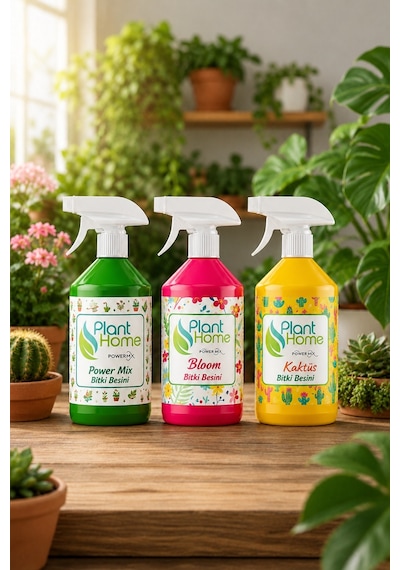 Bitki Besini Üçlü Set Power Mix Bloom Kaktüs 3x500 ml