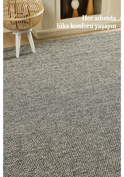 Modern Halı Sisal Bukleli Halı Gri Halı Salon Halısı Oturma Odası Halısı Koridor Halısı Yolluk Gri