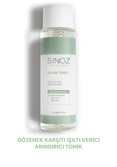 Sinoz %5 Glikolik Asitli Gözenek Sıkılaştırıcı Peeling Etkili Glow Tonik 200 ML