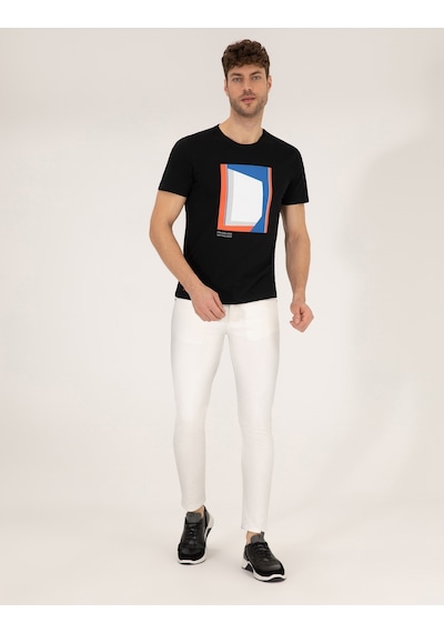 Pierre Cardin Erkek Siyah Tişört 50263922-Vr046 Siyah
