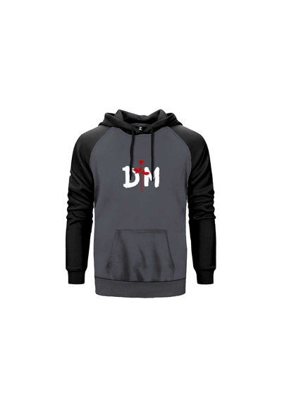 Depeche Mode Logo Gri Renk Reglan Kol Sweatshirt
