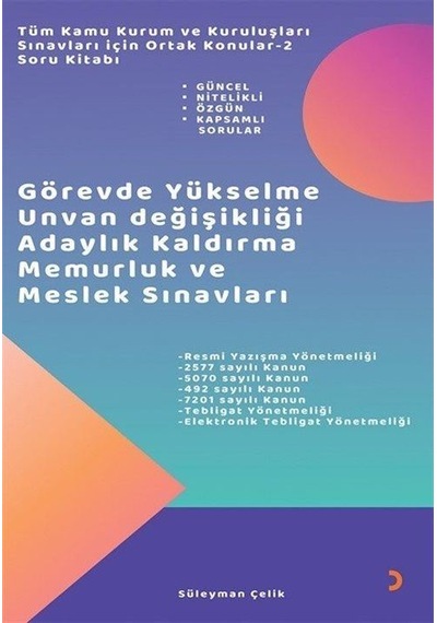 Tüm Kamu Kurum Ve Kuruluşları Sınavları İçin Ortak Konular 2 S...