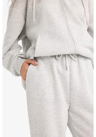 DeFacto 	Standart Fit Kalın Jogger Eşofman Altı Bel Paça Lastikli Basic Düz Uzun Boy S7370AZ25SPGR256
