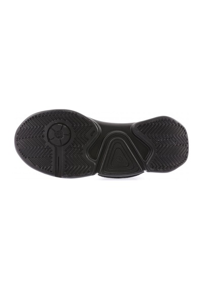 Dgn 1013-22y Kadın Bağcıklı Yan Sılver Taşlı Strech Kalın Taban Sneakers Ayakkabı 1013-2026-R1534 Siyah