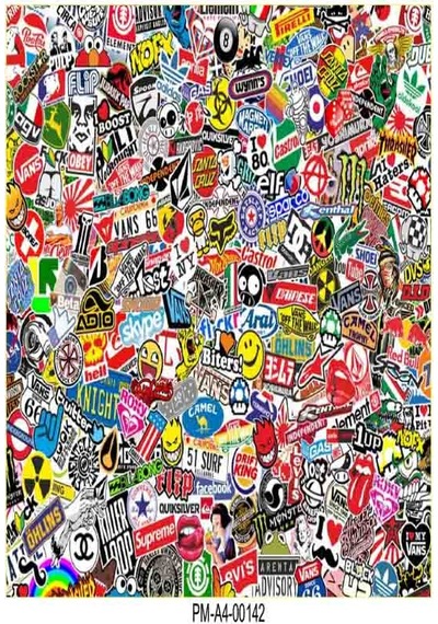 Sticker Seti Hellaflush Tasarımlı Grenaj Kaplama 08 Nötr