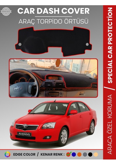 Toyota Avensis T250 2003-2008 Ekranlı Torpido Örtüsü Ön Göğüs Halı Torpido Koruma Tam Uyum - 537 Stiloto