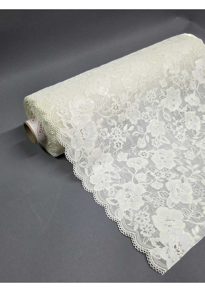 Pvc Küpür Dantel Raf Ve Dolap Örtüsü Runner Krem 40 Cm Eninde Bej