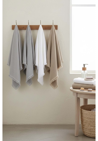 Jelena 6'lı %100 Pamuklu Havlu Seti 50x90 Cm Çok Renkli