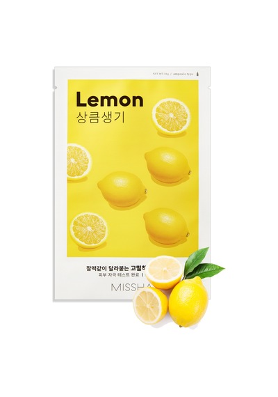 Missha Limon Özlü Aydınlatıcı Yaprak Maske 1 Adet Airy Fit Sheet Mask Lemon