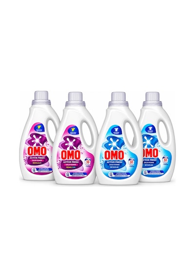 Omo Sıvı Deterjan 1500 Ml Renkliler Ve Beyazlar 4 Lü