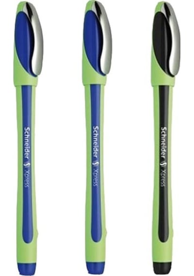 Schneider Xpress 0.8 MM Fiber Uçlu Kalem 2 Mavi 1 Siyah