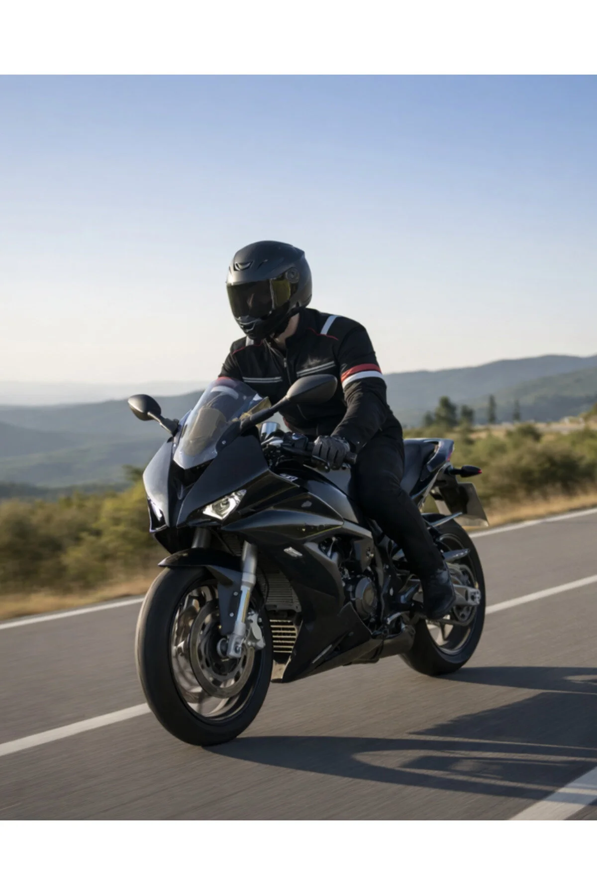 Ax7 4 Mevsim Motosiklet Montu Korumalı Su Geçirmez Ce Zırhl Siyah