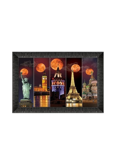 Art Puzzle Kanlı Ay 1000 Parça Çerçeveli Puzzle