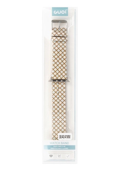 Newface Apple Watch 38mm Karo Motif Kordon - Mavi Açık Mor