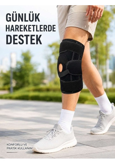 Sporcu Patella Dizliği Esnek Ligamentli Silikon Pedli Menisküs Diz Destek Bandajı Diğer