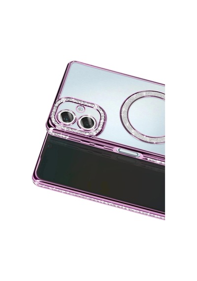 Samsung Galaxy A07 4g Joke Simli Magneticsafe Kılıf - Derin Mor 0.2M-Çok Renkli