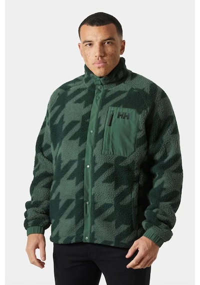 Helly Hansen Erkek Panorama Printed Pile Snap Mont YESIL