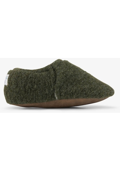 Recycled Woo Wooly Yünlü Haki Barefoot Patik-haki Haki