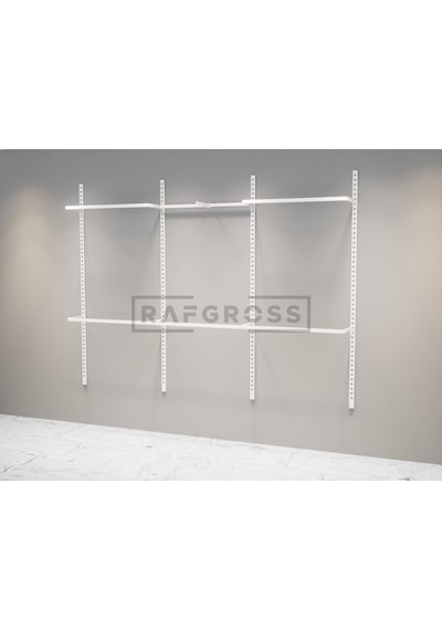 Mağaza Raf Sistemi, Askılık Sistemi, Butik, Mağaza Stand Beyaz