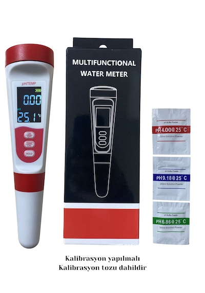2 In 1 Ph Sıcaklık Ölçer Led Li Sıcaklık Göstergeli Ph Cihazı 1