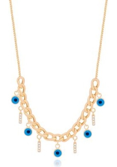 Diamond Line-Gülaylar - Sarı Altın 14 Ayar Trend Kolye N11.25339