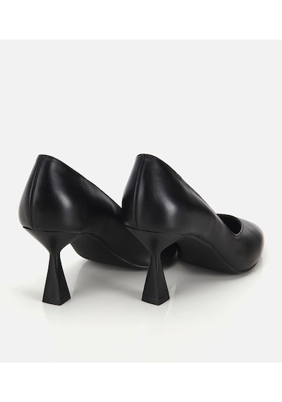 Hotiç Kadın Deri Siyah Kısa Topuklu Stiletto 01ayh321960a100 01ayh321960a100 Siyah