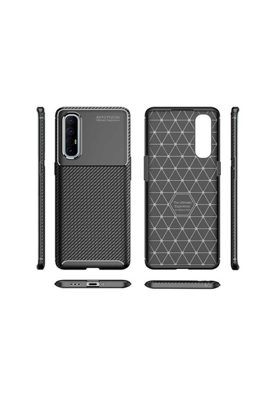 Oppo Reno 3 Pro 5G Kilif Karbon Silikon Case 363138862