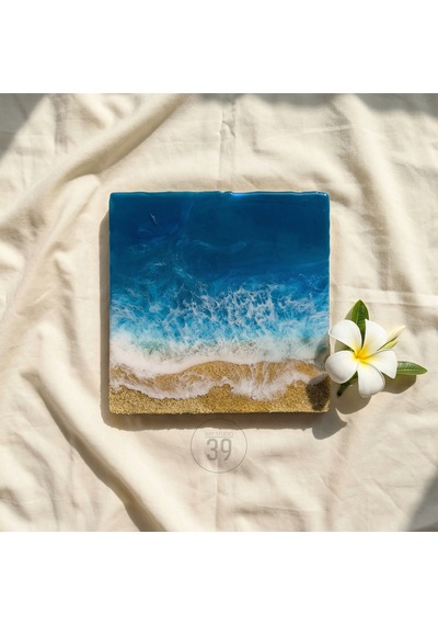 Caribbean Ocean Epoksi Duvar Tablosu El Yapımı Okyanus Temalı Dekoratif Sanat, 25x25 Cm & 30x30 Cm 1 Adet Caribbean Ocean Epoksi Duvar Tablosu El Yapımı Okyanus Temalı Dekoratif Sanat, 25x25 Cm & 30x30 Cm 1 Adet