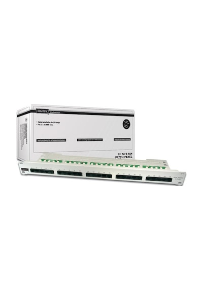 Digitus Dn-91325-1 25 Port 1U Cat3 Zırhsız Isdn Siyah Patch Panel
