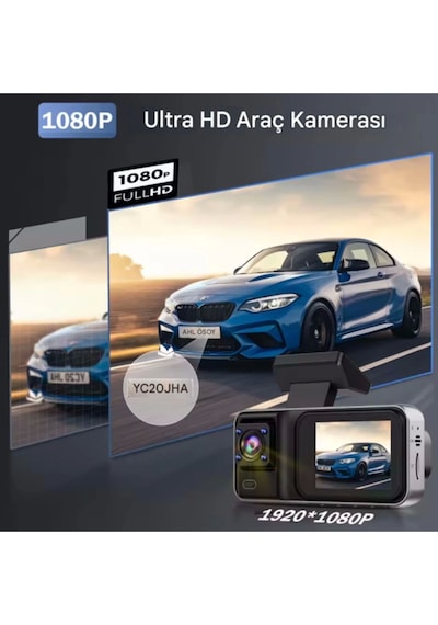 Cj A-98 Wifi Full Hd3 Kameralı Araç İçi Güvenlik Kamerası