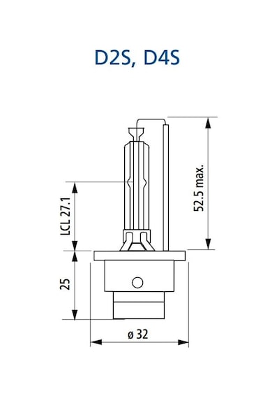Phılıps 2 Adet D2s Xenon Standart Ampul, No: 85122 Vıs1