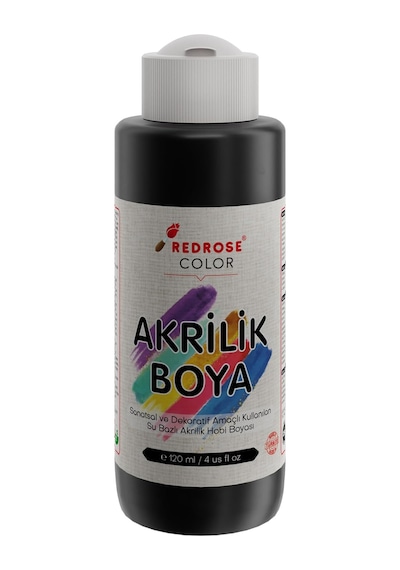 Siyah Akrilik Boya 120ml