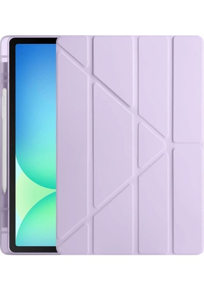 Huawei Honor Pad X9 11.5 Kılıf Kalemlikli Mars Tablet Kılıfı - Lavender Klasik