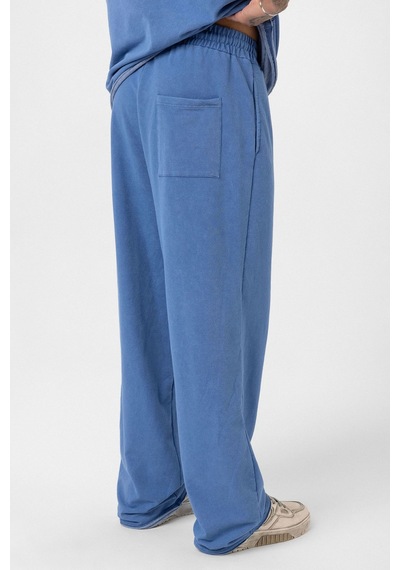 Yıkamalı Oversize Eşofman Takım V90-02 İndigo