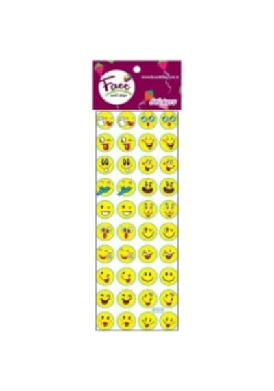 Face Sticker FC-018 İmojiler Karışık Kabartma 11x11 MM