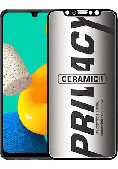 Samsung Uyumlu M32 Hayalet Ekran Koruyucu Mat Seramik Hayalet Gizli