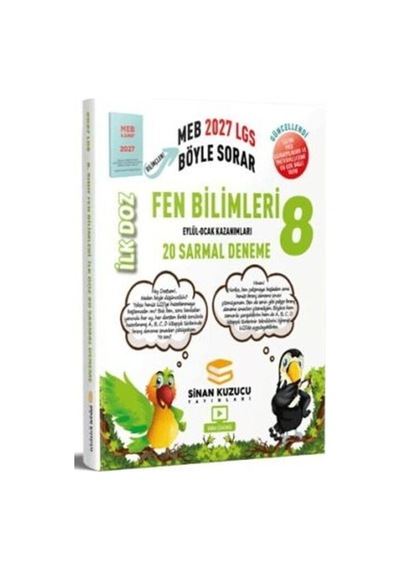 2027 8. Sınıf Fen Bilimleri İlk Doz 20 Sarmal Deneme Sinan Kuzucu