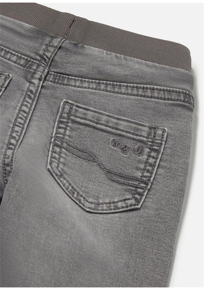 Mayoral Erkek Bebek Lastikli Denim Kot Pantolon Gri 2543